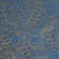 Preview: Futterstoff Paisley Viskosemix blau gelborange
